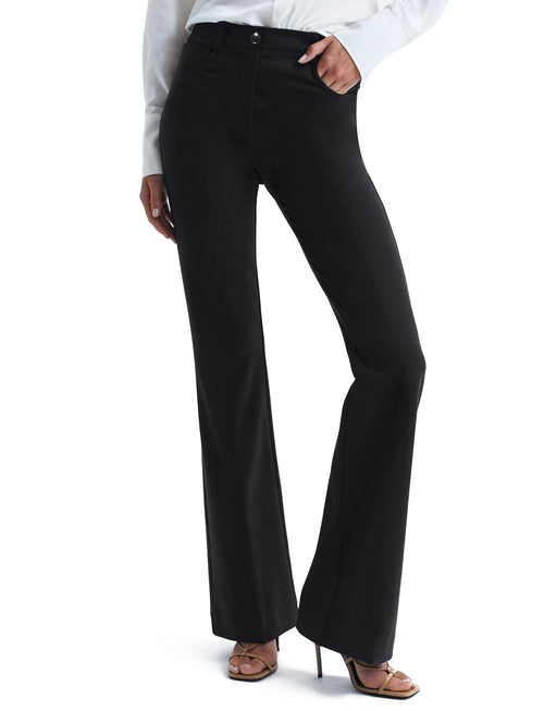 Houmous S-XXL 29''31''33''35'' Inseam Women's Bootcut Dress Trousers with Pockets