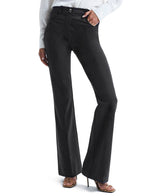 Houmous S-XXL 29''31''33''35'' Inseam Women's Bootcut Dress Trousers with Pockets