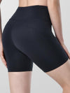 Women's Grey 8''5''2'' Inseam High Waist Biker Yoga Shorts with 4 Out Pockets (Grey)