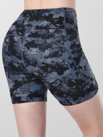 Houmous Women's 8''5''2'' Inseam High Waist Biker Yoga Shorts with 4 Out Pockets