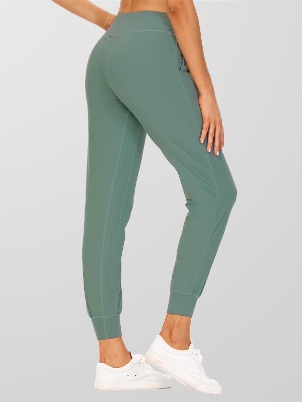 High Quality Casual Crop Jogger Yoga Pants with Pockets Women