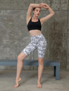 Houmous Women's 8''5''2'' Inseam High Waist Biker Yoga Shorts with 4 Out Pockets