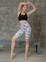 Houmous Women's 8''5''2'' Inseam High Waist Biker Yoga Shorts with 4 Out Pockets