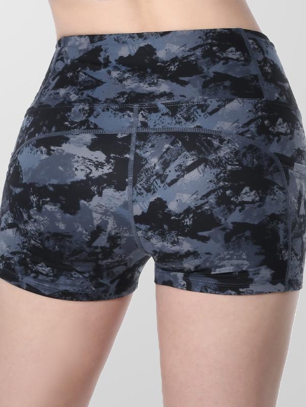 Houmous Women's 8''5''2'' Inseam High Waist Biker Yoga Shorts with 4 Out Pockets