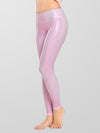 Houmous Women's Shiny Leggings with Unique Flash Sequins Full-Length Yoga Pants