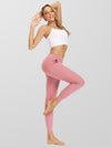 Womens crop high waisted baggy sweatpants legging yoga pants