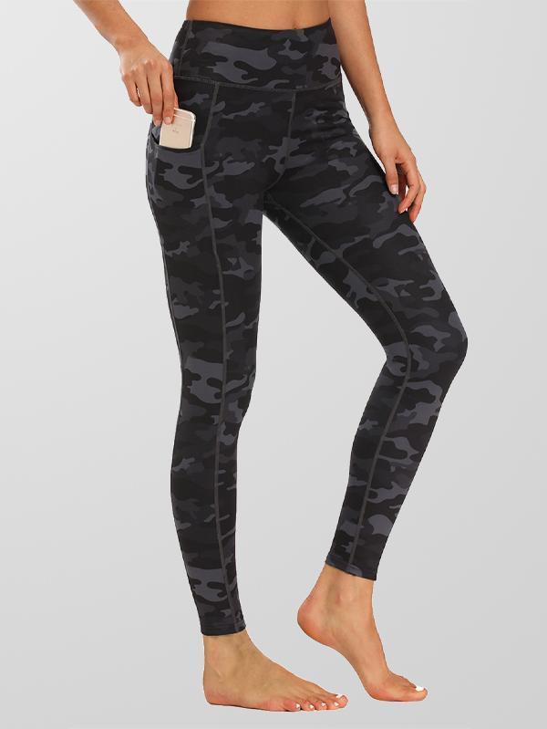 Houmous Women's High Waisted Pattern Yoga Pants 7/8 Length Leggings