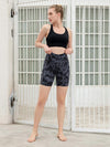 Houmous Women's 8''5''2'' Inseam High Waist Biker Yoga Shorts with 4 Out Pockets