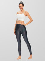 Houmous Women's Shiny Leggings with Unique Flash Sequins Full-Length Yoga Pants