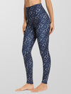 Fashion Blue Print Stretch Gym Yoga Leggings Pants Women
