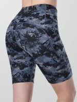 Houmous Women's 8''5''2'' Inseam High Waist Biker Yoga Shorts with 4 Out Pockets