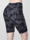 Houmous Women's 8''5''2'' Inseam High Waist Biker Yoga Shorts with 4 Out Pockets