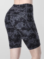 Houmous Women's 8''5''2'' Inseam High Waist Biker Yoga Shorts with 4 Out Pockets