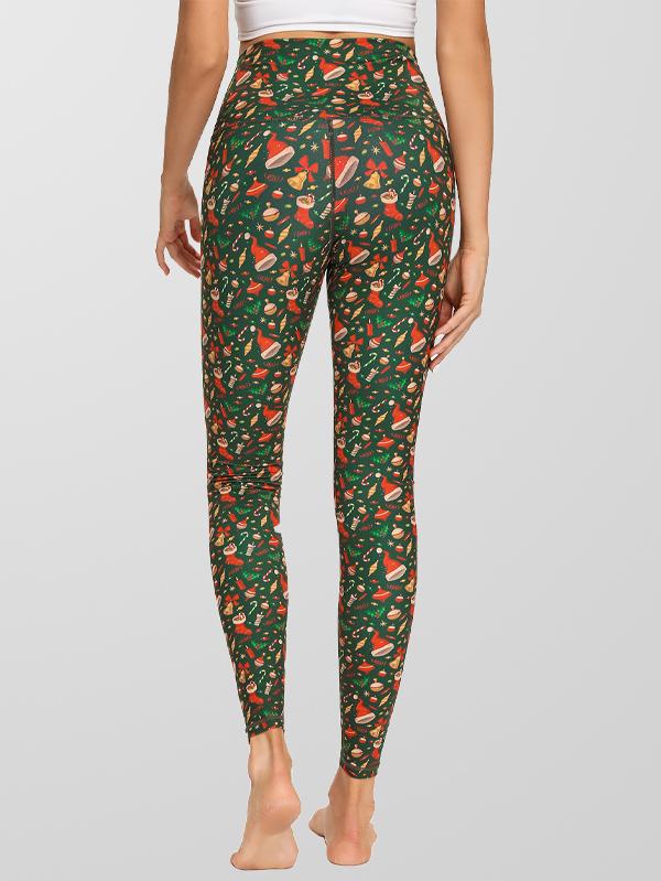 Ladies Print Moisture Wicking Push Up Yoga Leggings Pants