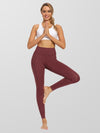 Houmous Women's 4 Out Pockets Buttery Soft High Waisted Full-Length Yoga Pants