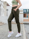 Houmous Women's Drawstring Jogger Pants with Zipper Pockets