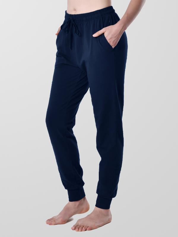 Houmous Women's Drawstring Jogger Pants with Zipper Pockets