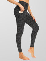 Houmous Women's High Waisted Pattern Yoga Pants 7/8 Length Leggings