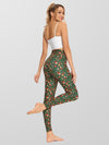 Ladies Print Moisture Wicking Push Up Yoga Leggings Pants