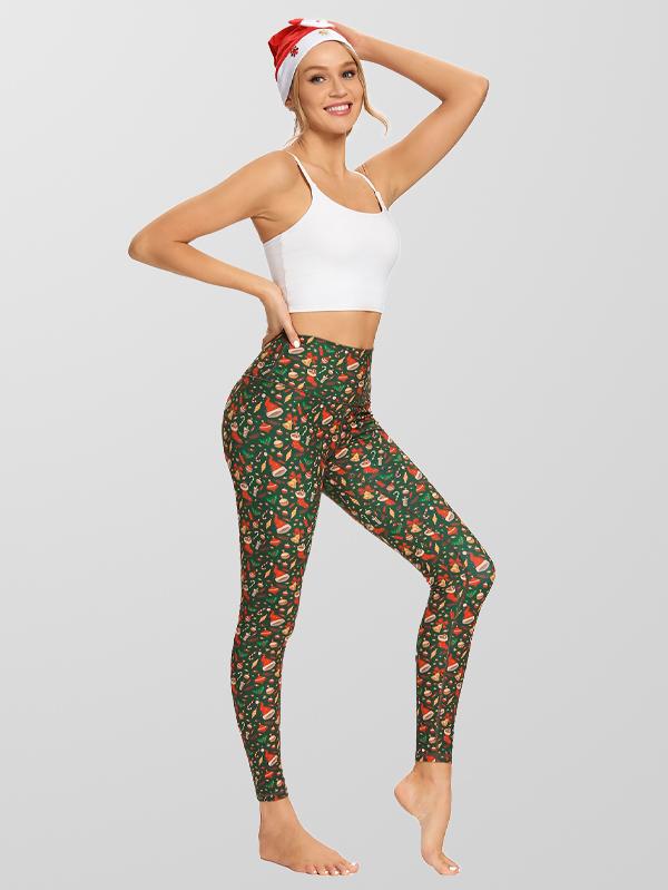 Ladies Print Moisture Wicking Push Up Yoga Leggings Pants