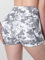 Houmous Women's 8''5''2'' Inseam High Waist Biker Yoga Shorts with 4 Out Pockets