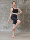 Houmous Women's 8''5''2'' Inseam High Waist Biker Yoga Shorts with 4 Out Pockets