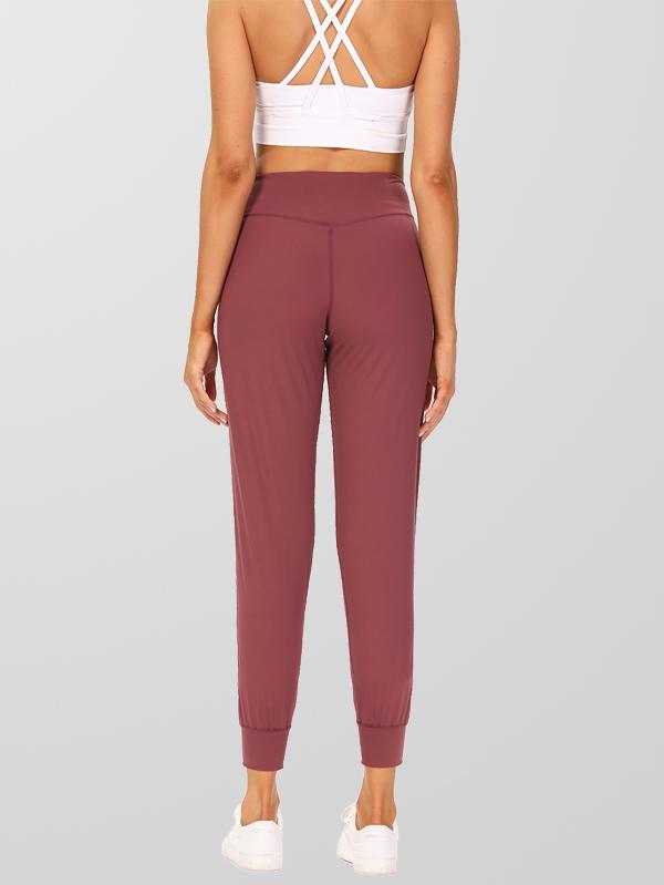 Womens high waisted cropped bootcut active joggers pants with pockets