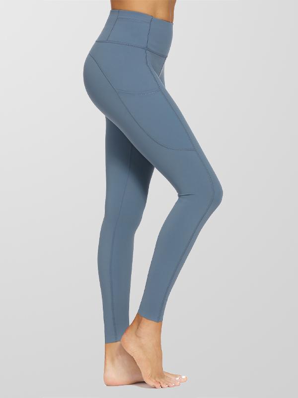 Houmous Women's 4 Out Pockets Buttery Soft High Waisted Full-Length Yoga Pants