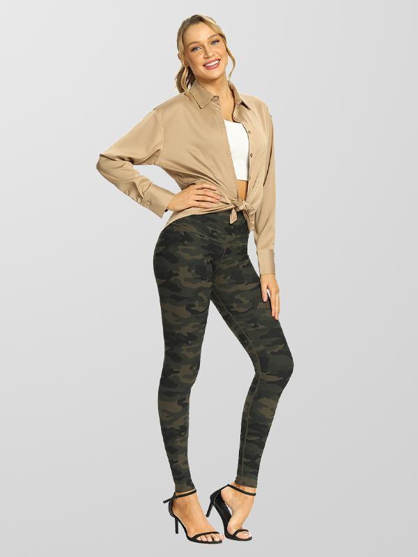 Houmous Women's Buttery Soft Printed Leggings High Waisted Full-Length Yoga Pants