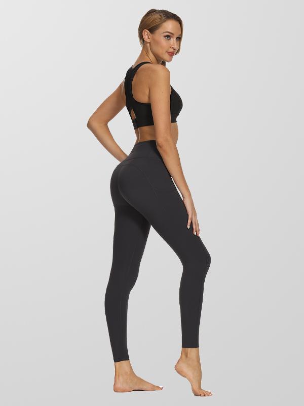 Houmous Women's 4 Out Pockets Buttery Soft High Waisted Full-Length Yoga Pants