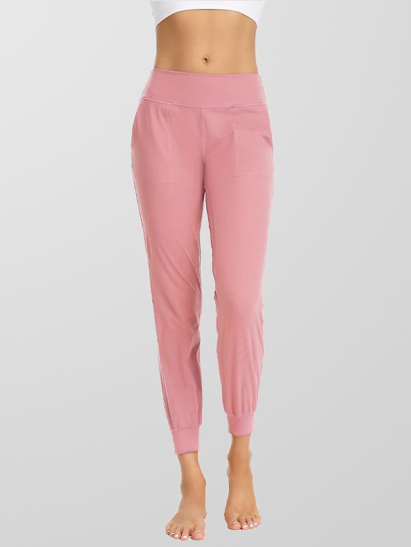 Womens crop high waisted baggy sweatpants legging yoga pants