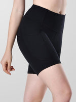 Houmous Women's 8''5''2'' Inseam High Waist Biker Yoga Shorts with 4 Out Pockets